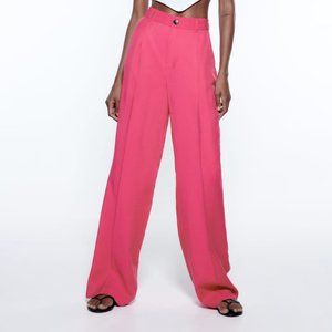 NWT ZARA FULL LENGTH PANTS MID-PINK
